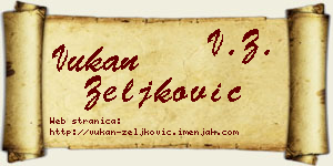 Vukan Zeljković vizit kartica